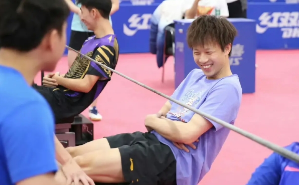 老将们回来了，他们都回来参加全运会体测了。

今天看到久违樊振东，马龙和陈梦跟国