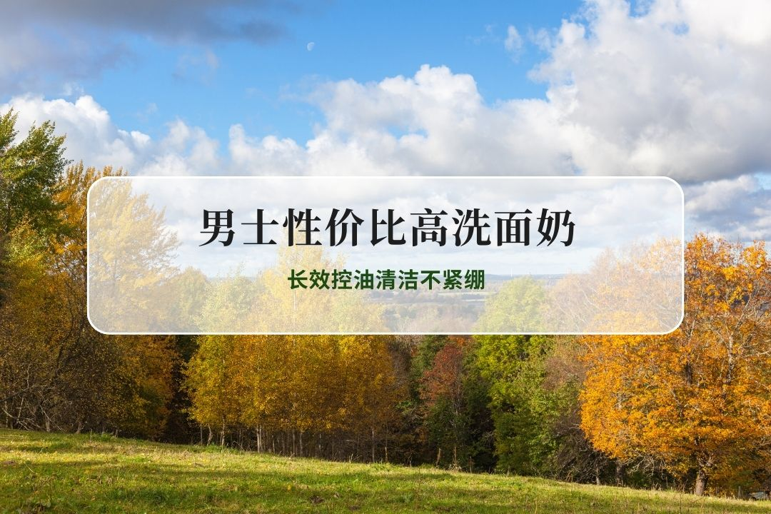 2026男士性价比高洗面奶排名TOP5 长效控油清洁不紧绷