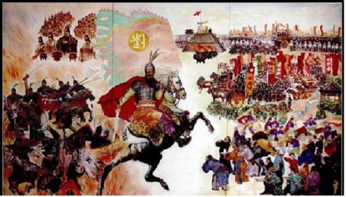 刘裕得知何无忌死耗，恐京畿就此失守，便即卷甲急趋，与数十骑驰至淮上。可巧遇着朝廷