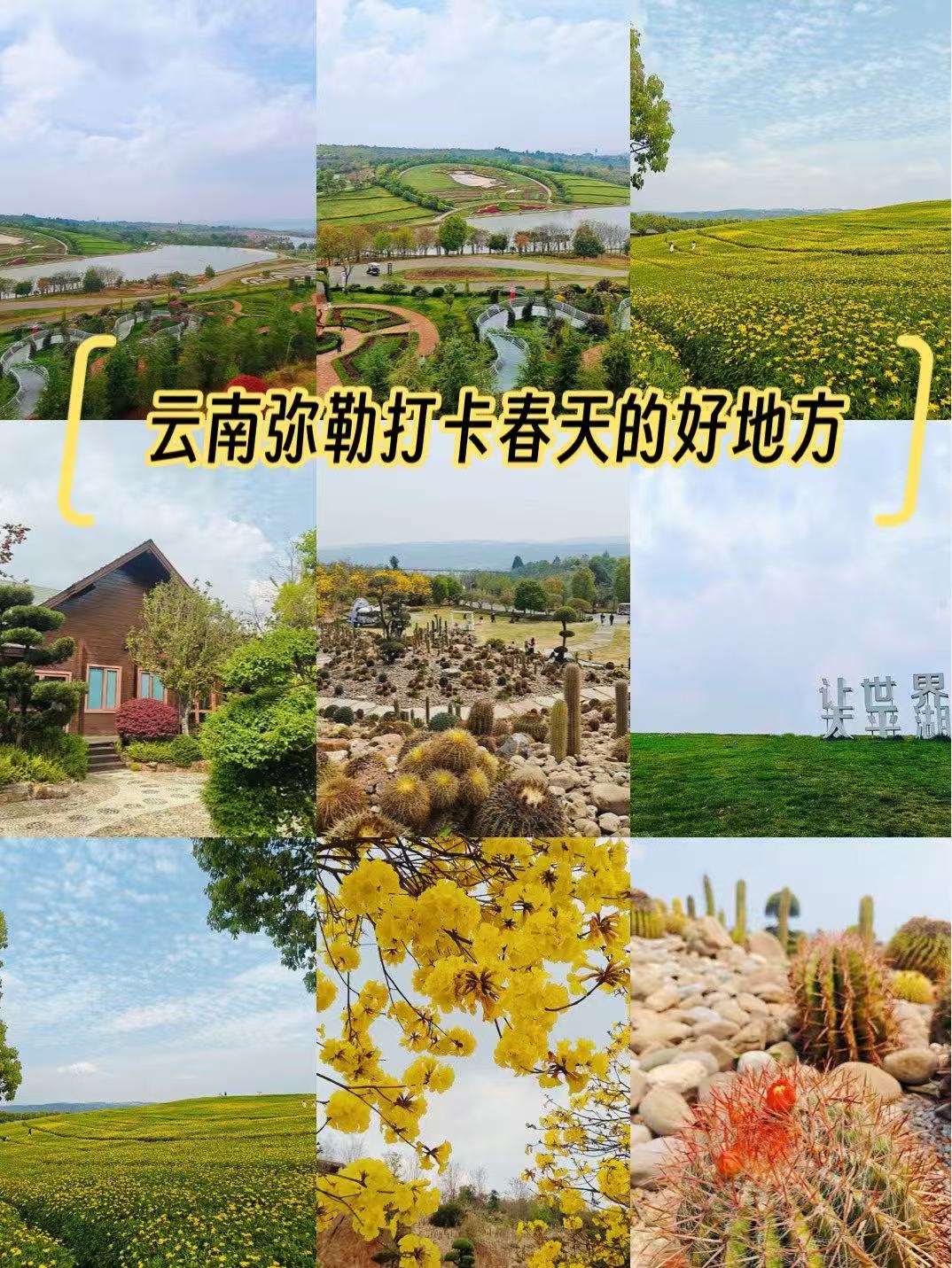 🚄七彩云南，打卡弥勒市旅行风景攻略✨