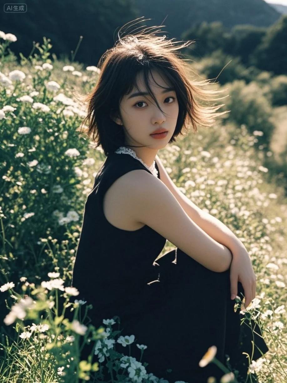  珊瑚与海葵在残骸上盛开，她如深海女神，静默守望。