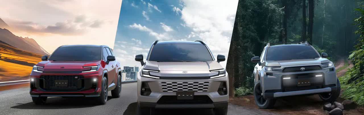 新一代RAV4！一台车三种风格，大家对新车的颜值评价都不低，精致前卫，设计感满满