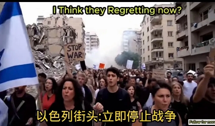 以色列人民要求停止战争了，以色列人民被伊朗空袭被打醒、打疼、打怕了吧！
    