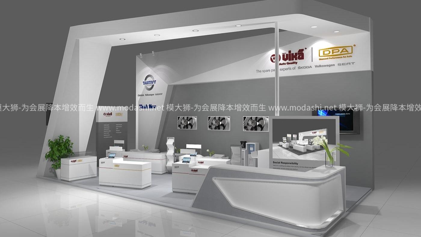 展台3d模型全部显示为消隐怎么办？---模大狮模型网