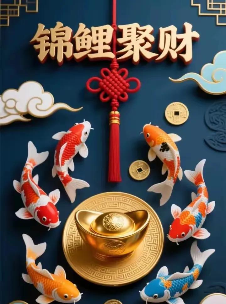 锦鲤聚财好运来
一年四季发大财