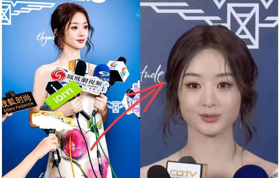 赵丽颖这条裙子

好不好看根本不值得关心，

现在她有个最大的问题是
