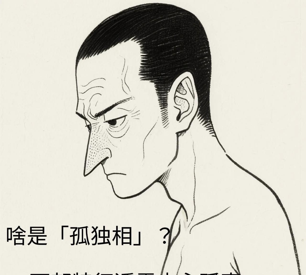啥是「孤独相」？
孤独相常见特征：
面部失衡：头大、中下庭尖瘦，额宽多纹。
五官