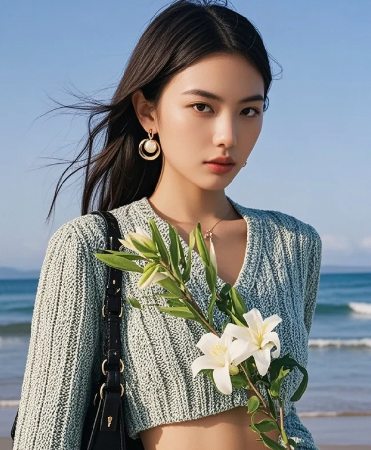 海风轻吻发间，传递着自由与宁静的讯息