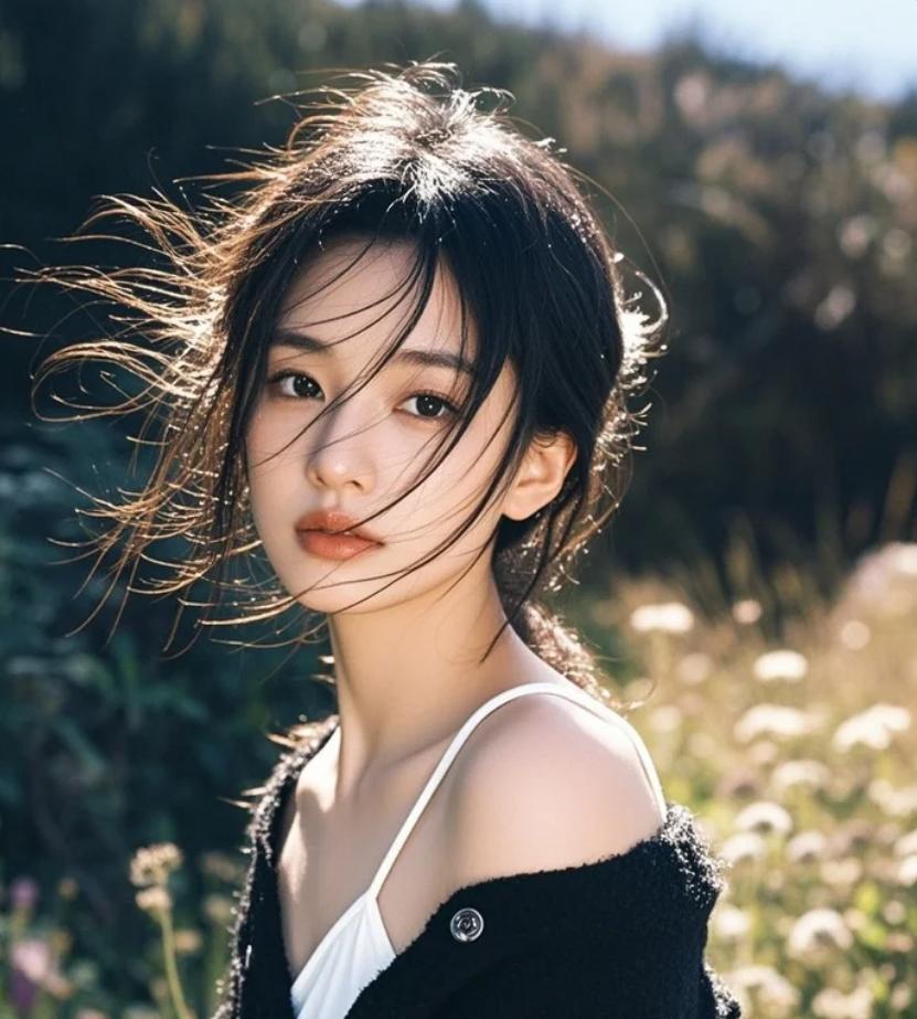 藤蔓缠绕的废墟，她绽放倔强的美