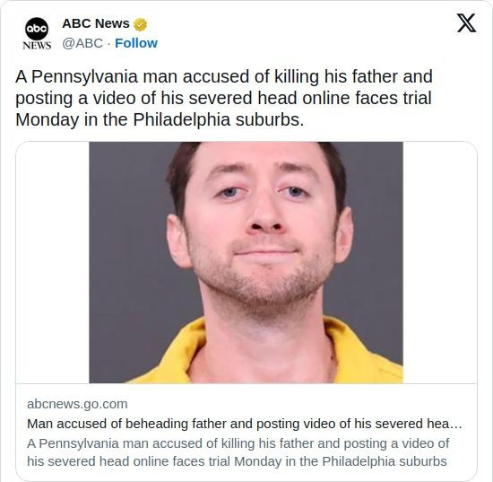 杀父还炫耀 费城郊区审判恶魔











天呐！这世界怎么了？竟然有人