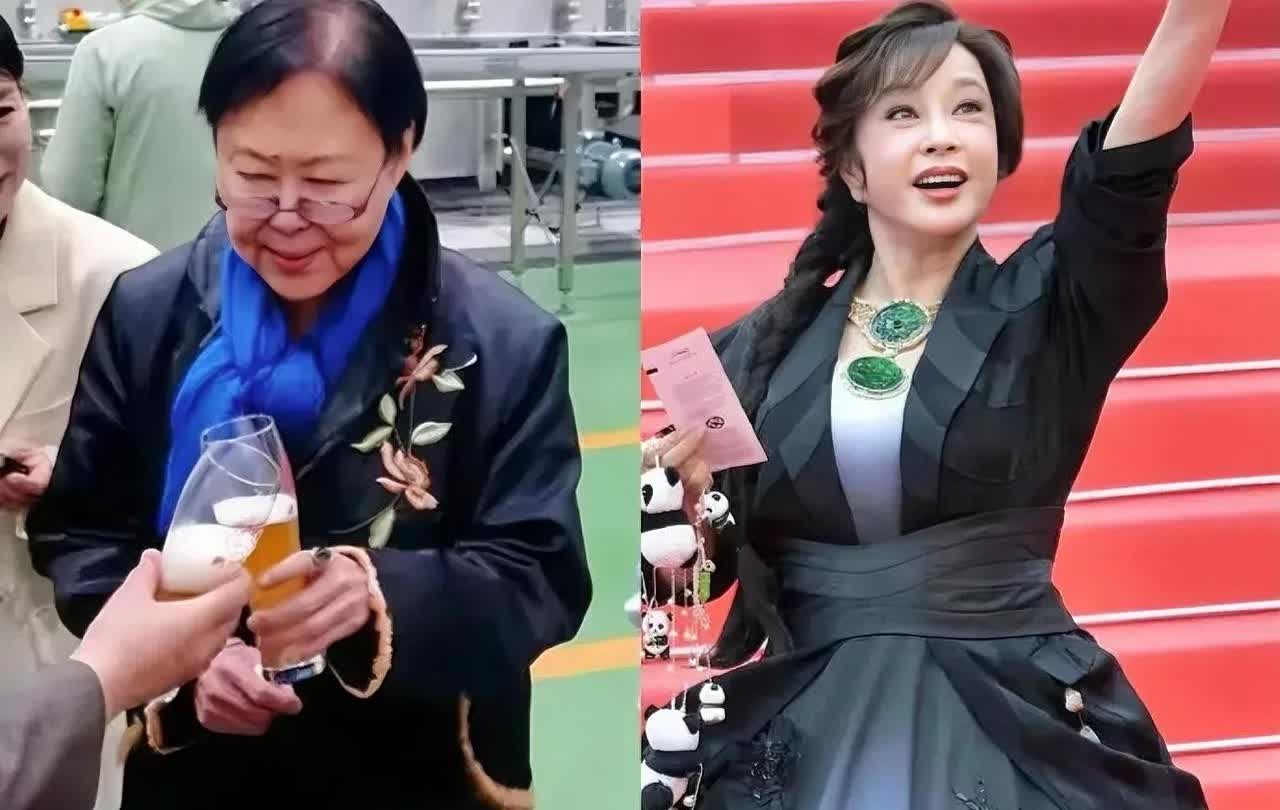 斯琴高娃估计都晚上睡不着了
不是她年纪大觉少

而是看了这一张照片，真让她