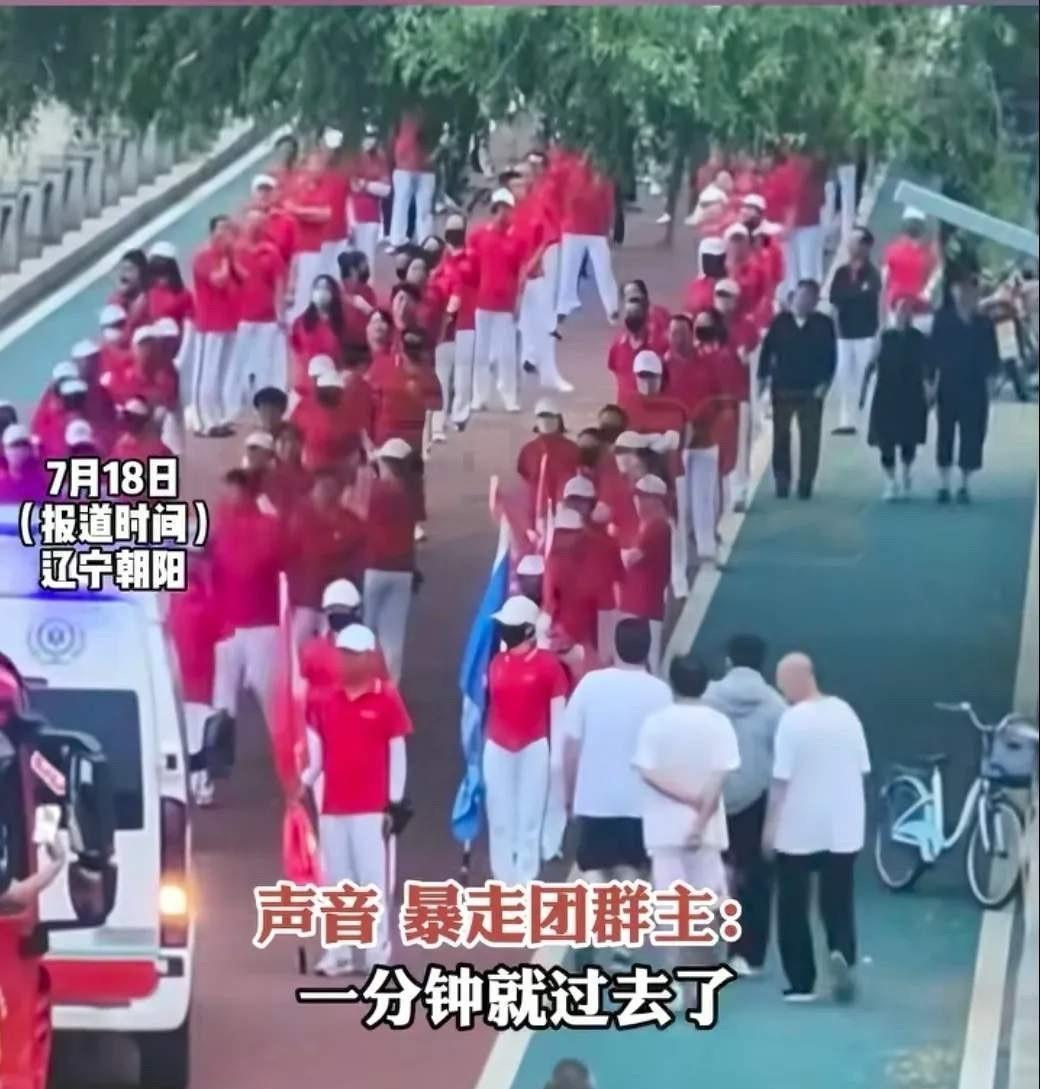 7 月 17 日，辽宁朝阳的大凌河景区内，一幕引人争议的场景映入众人眼帘。一个老