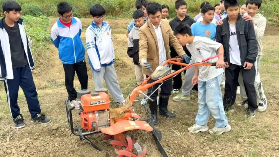 劳动教育“活”起来！石潭一中将课堂搬到“田间地头”