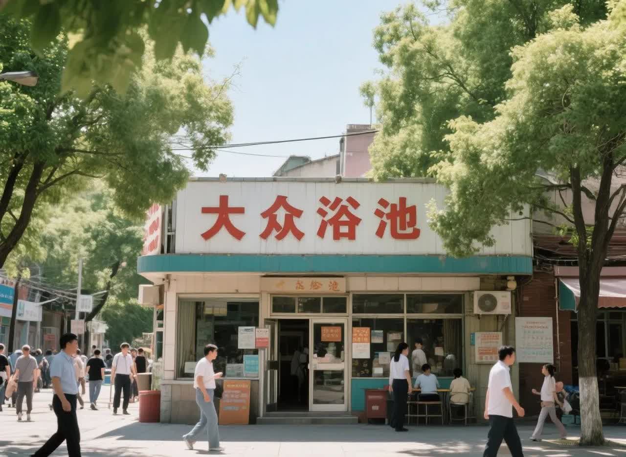 今天在浴池洗澡，就听见外边有吵架的声音。
后进来的人说是一个70来岁的大爷要进