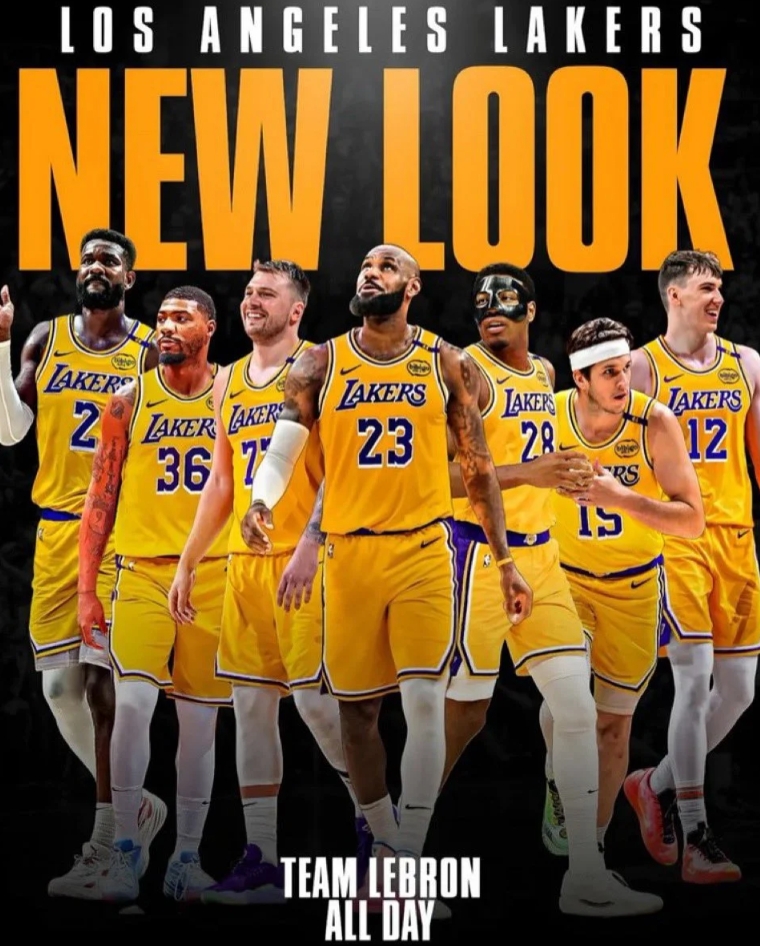LakeShowYo更新X，晒出一张图片与球迷分享。
“谁能阻挡这支球队？”La