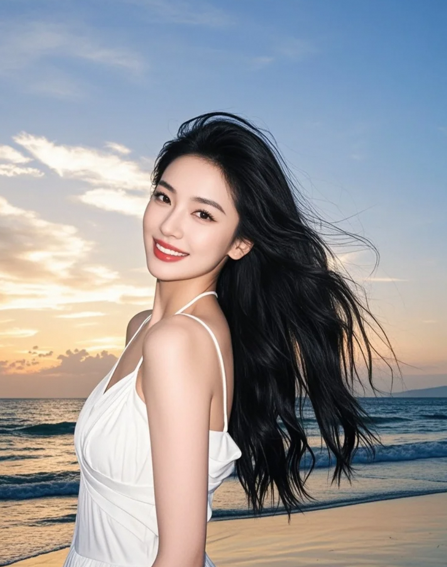 长发与浪花，共谱黄昏序曲