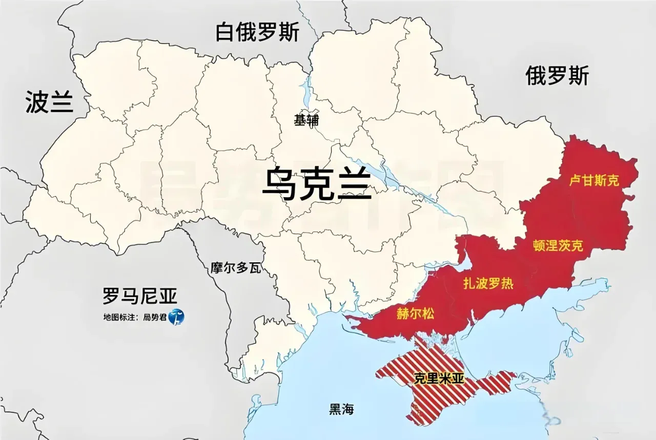 乌克兰历史变迁图：斯大林、列宁与沙皇时期的赠地
