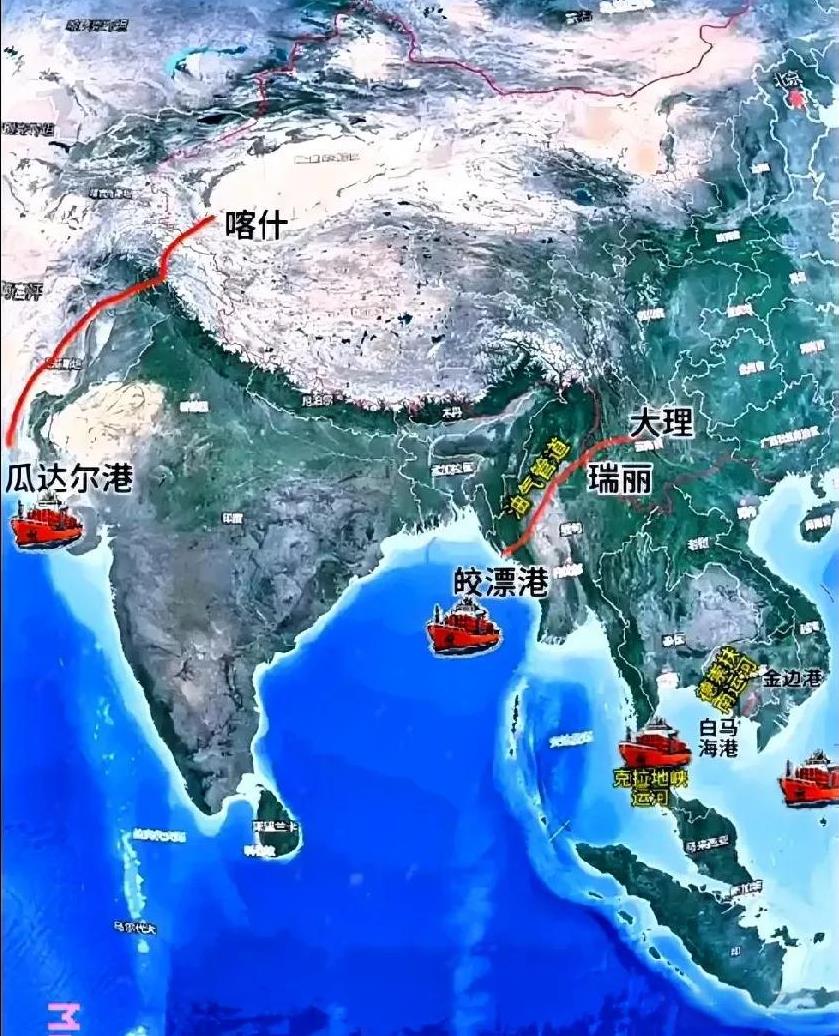 东大唯一，具有海外安保基地的地方：皎漂港！
2007年，东大提出免费给缅甸建设皎