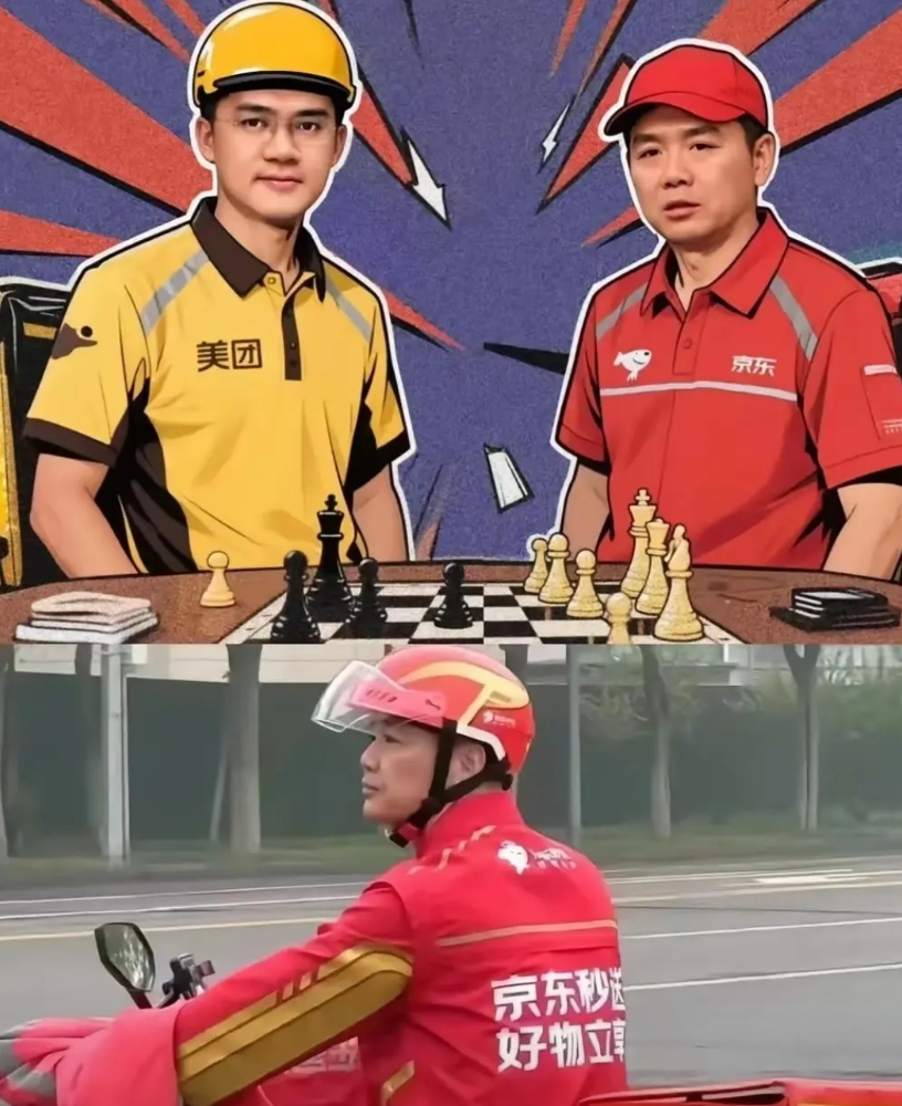 京东外卖这次躺赢了！
​​​王兴就请了樊振东代言都没有，
​谁能想得到，美团竟然