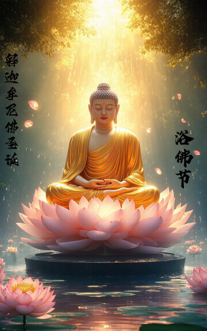 你胆子实在太大了！
遇到了释迦牟尼佛圣诞
即佛诞节
也称浴佛节。
这你都不接
这