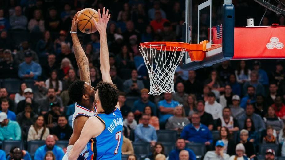 雷霆轮休6核取4连胜！格兰姆斯连续五场25+