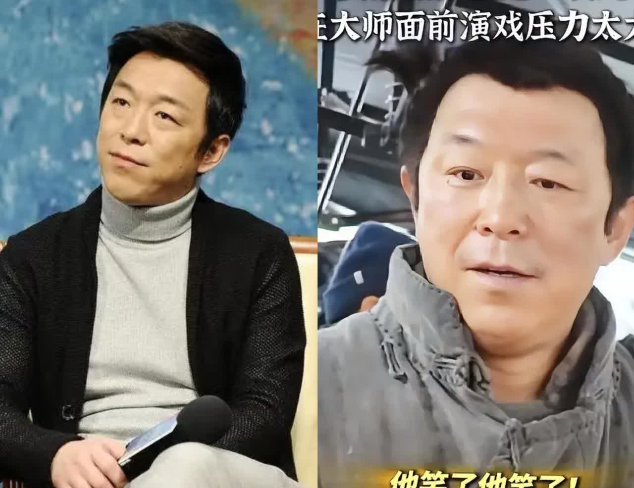 大家发现没，
明明自己也是大牌导演的黄渤，
居然在后台面对陈佩斯导演时，会做