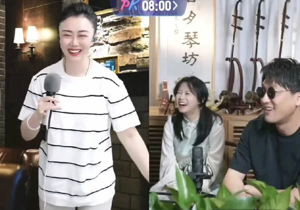 4月5日直播那会儿，二饼胡拉和嫄嫄全能唱将这两个直播间可热闹了，节奏那叫一个大，
