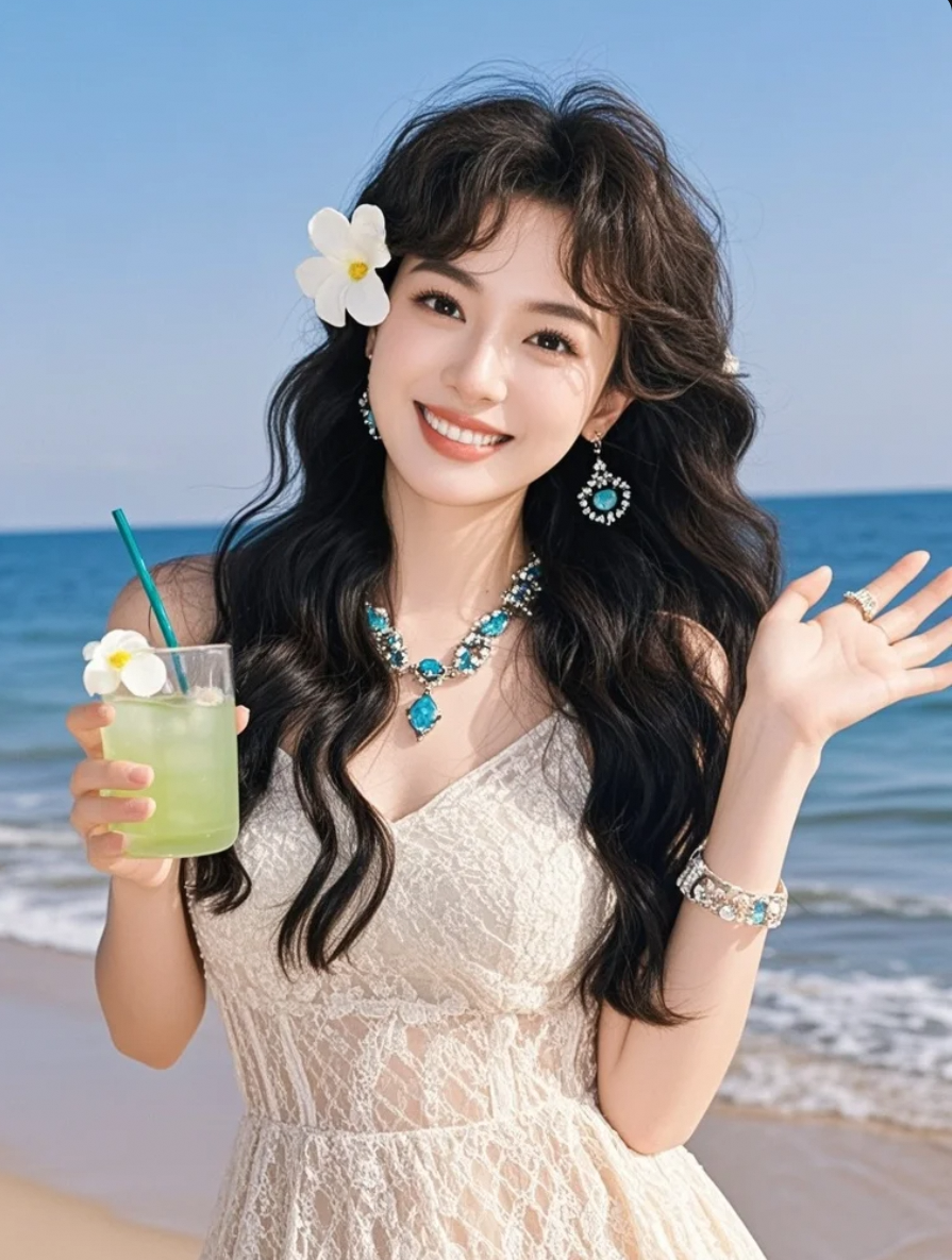 没有滤镜也惊艳，她是夏天最甜的那抹风景。