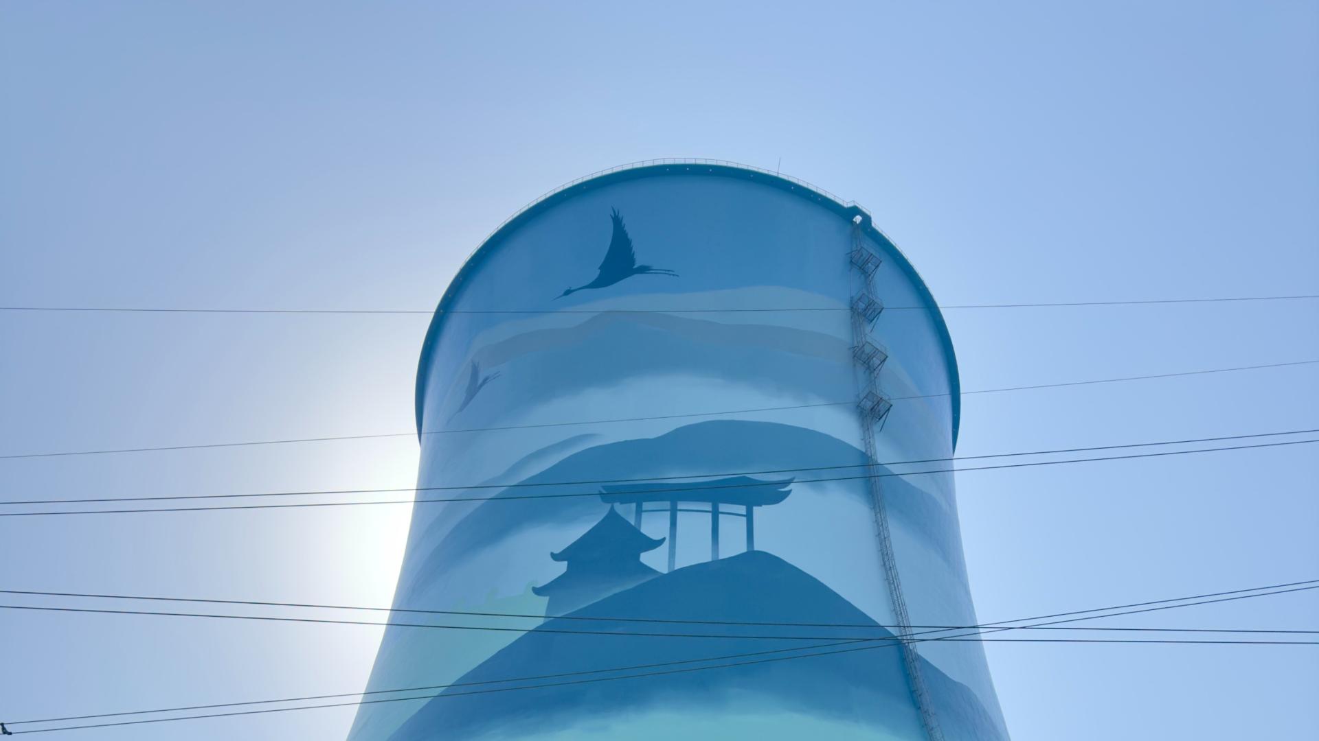 双塔焕彩绘荆楚 宏顺匠心筑绿标——荆州冷却塔成工业新名片