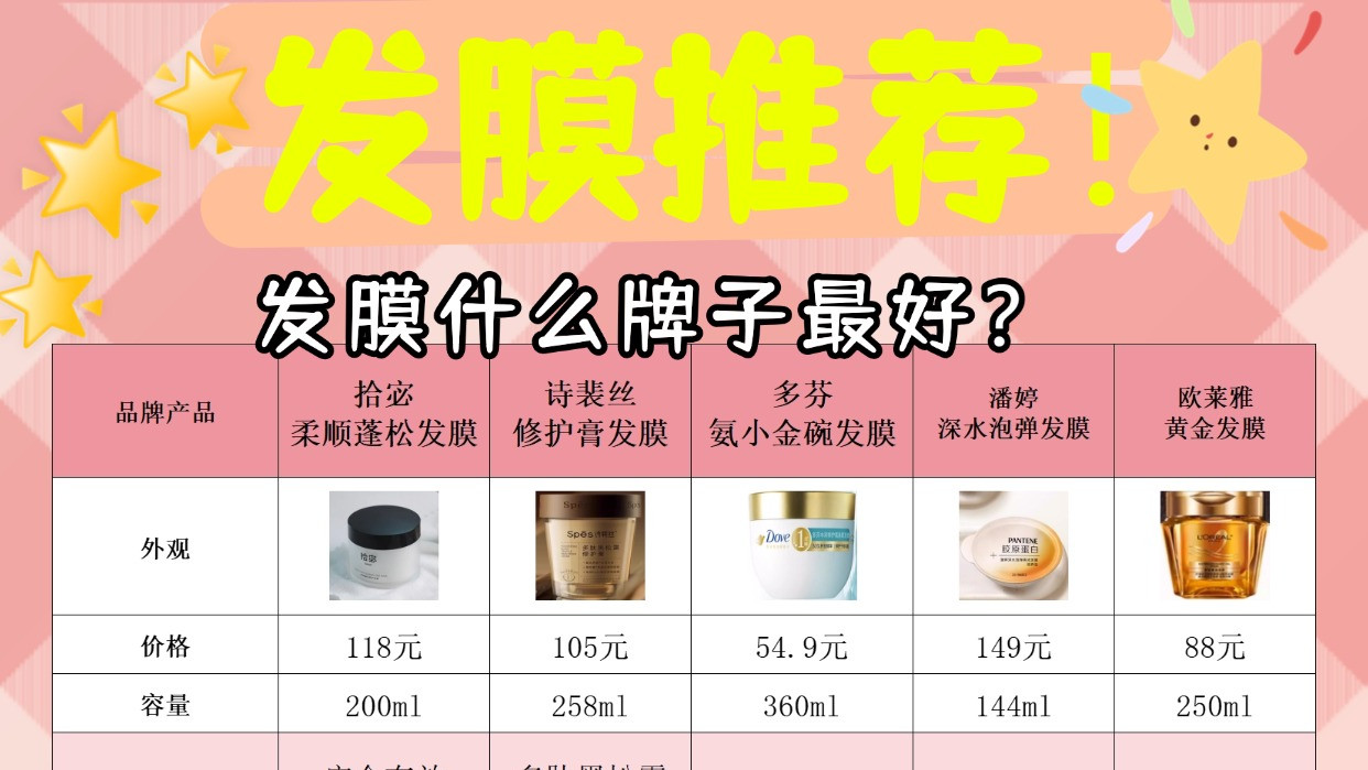 发膜什么牌子最好？发膜推荐！高端护发必备