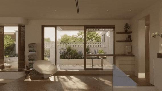 回形针设计 新作 | 270㎡奶油侘寂别墅：无界生活・自然共生