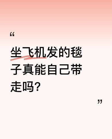 昨天和同事出差坐飞机，下飞机时同事悄悄问我拿没拿飞机上发的毯子。我很疑惑，以为只