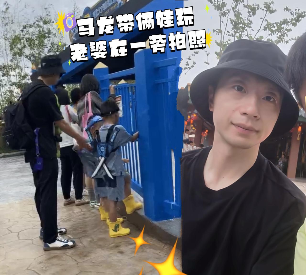 马龙真是靠谱的好丈夫呀，一家四口来上海玩乐高，马龙照看两个孩子，妻子夏露在一旁找