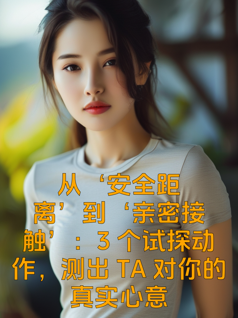 从‘安全距离’到‘亲密接触’：3个试探动作，测出TA对你的真实心意