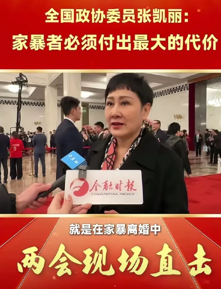 张凯丽老师的提案太好了。
她建议加大对家暴加害人的打击力度，让家暴者付出最大代价