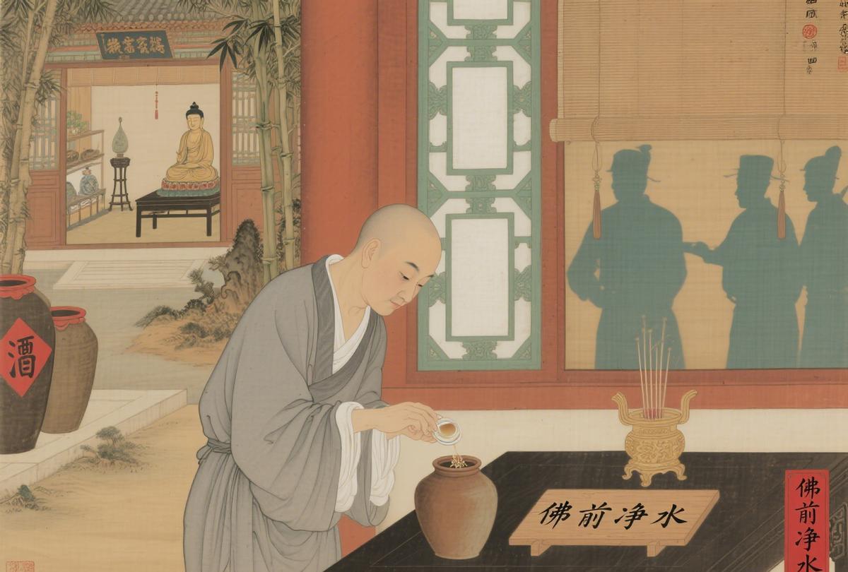 和尚酿酒被抓：说 “这是佛前净水”，官府让他喝三坛，醉倒在佛像前
盛唐的寺庙奇闻