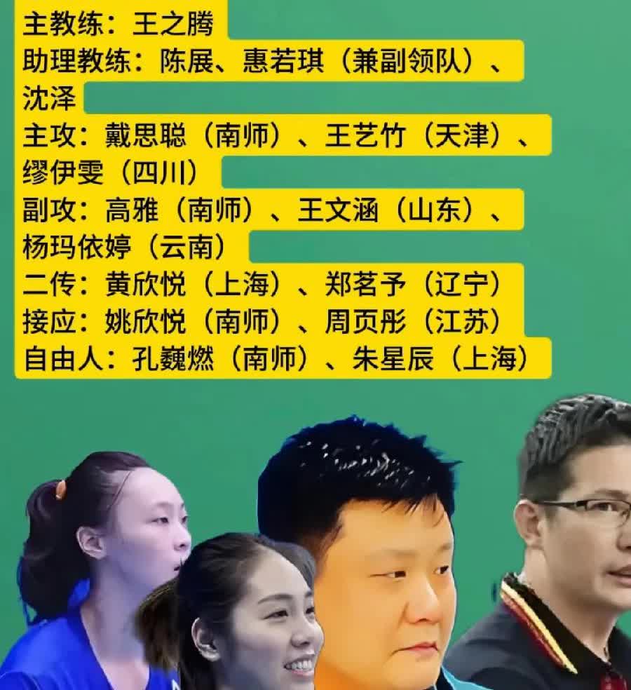 惠若琪为何能进入中国大学生女排教练团队     
       中国大学生女排