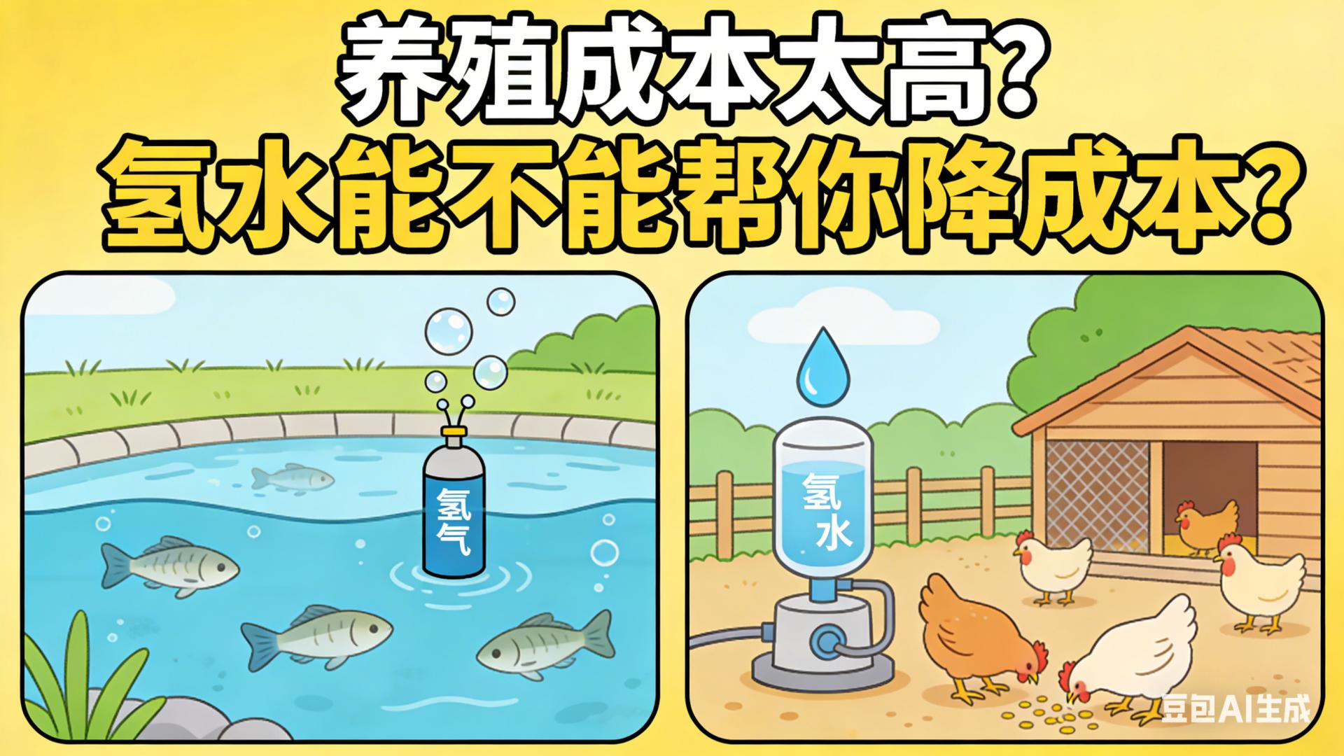 养殖成本太高？氢水能不能帮你降成本？