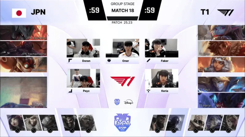 KeSPA杯：DK和HLE战胜对手，T1首战轻取日本队