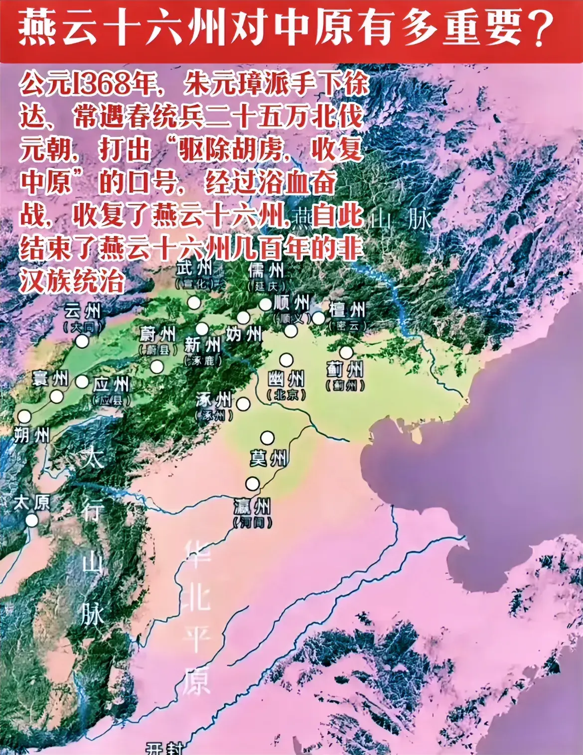 燕云十六州对中原有多重要？