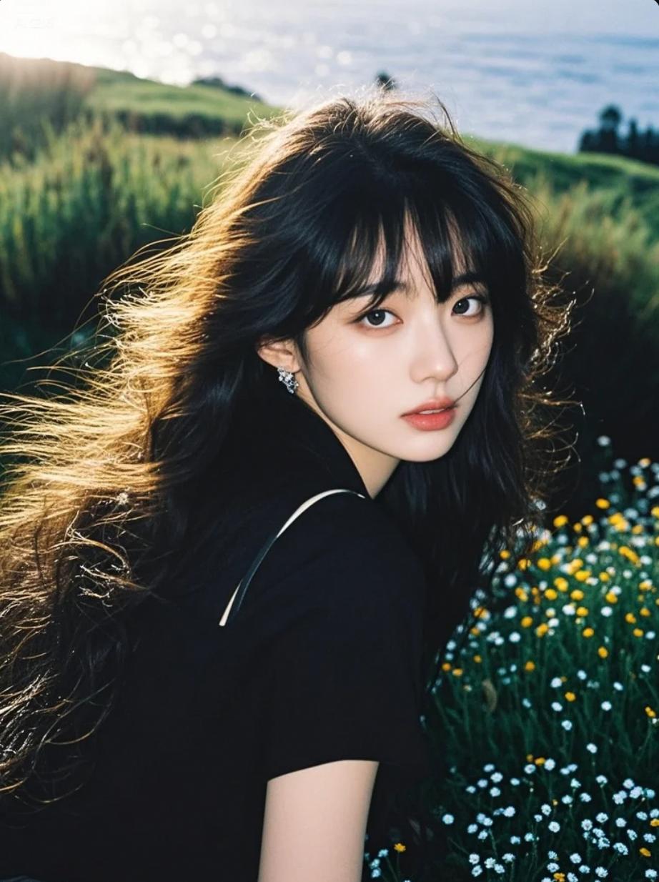 樱瓣如雨，她静立其中，你想为她撑起哪把伞？