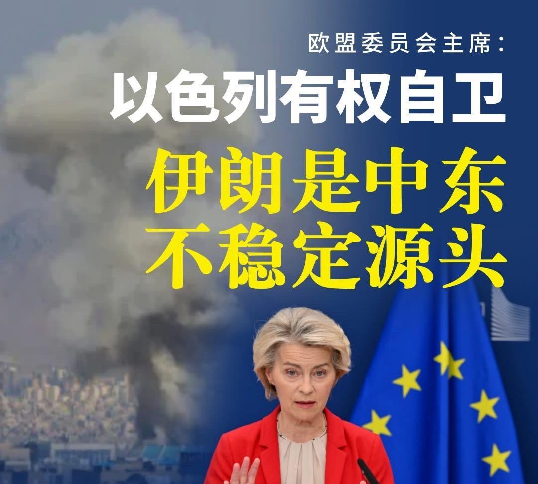 冯德莱恩告诉以色列总理，外交手段最终是解决伊朗问题的最佳方式，但没有呼吁立即停火