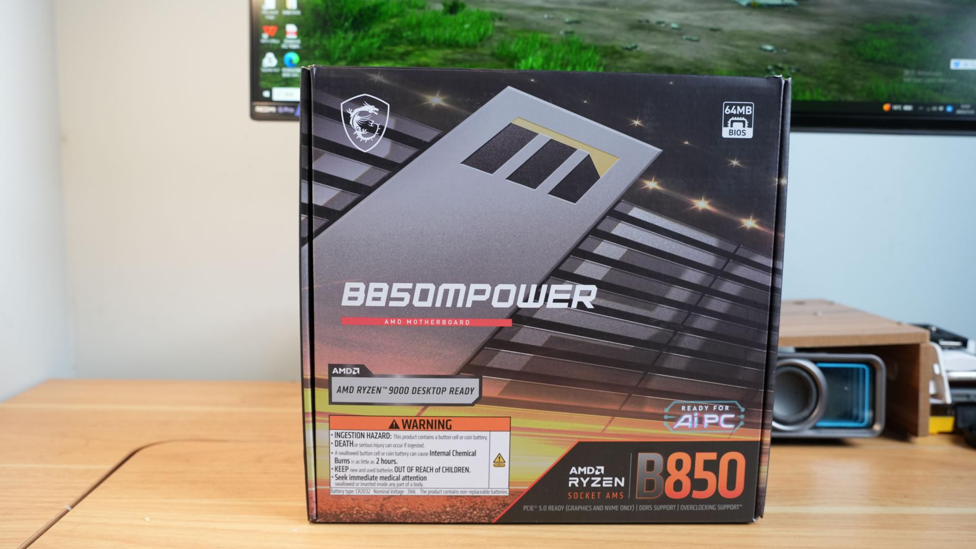 微星B850MPOWER主板开箱分享