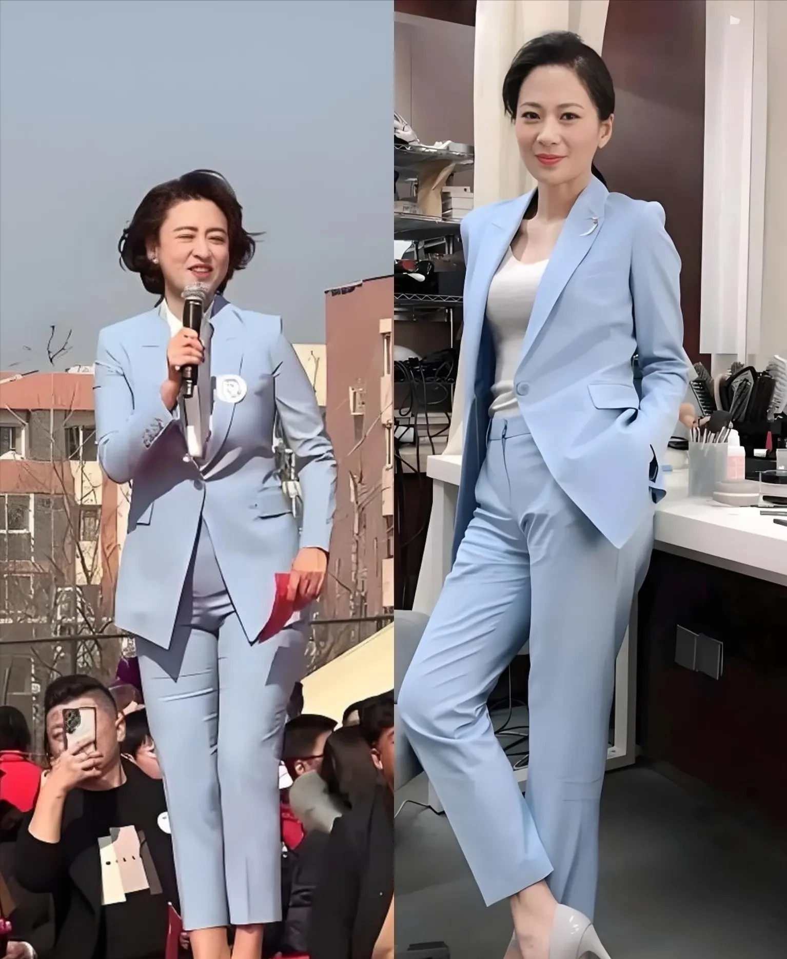 央视主持人撞衫引热议











有没有搞错？央视两位主持人张蕾和陈蓓