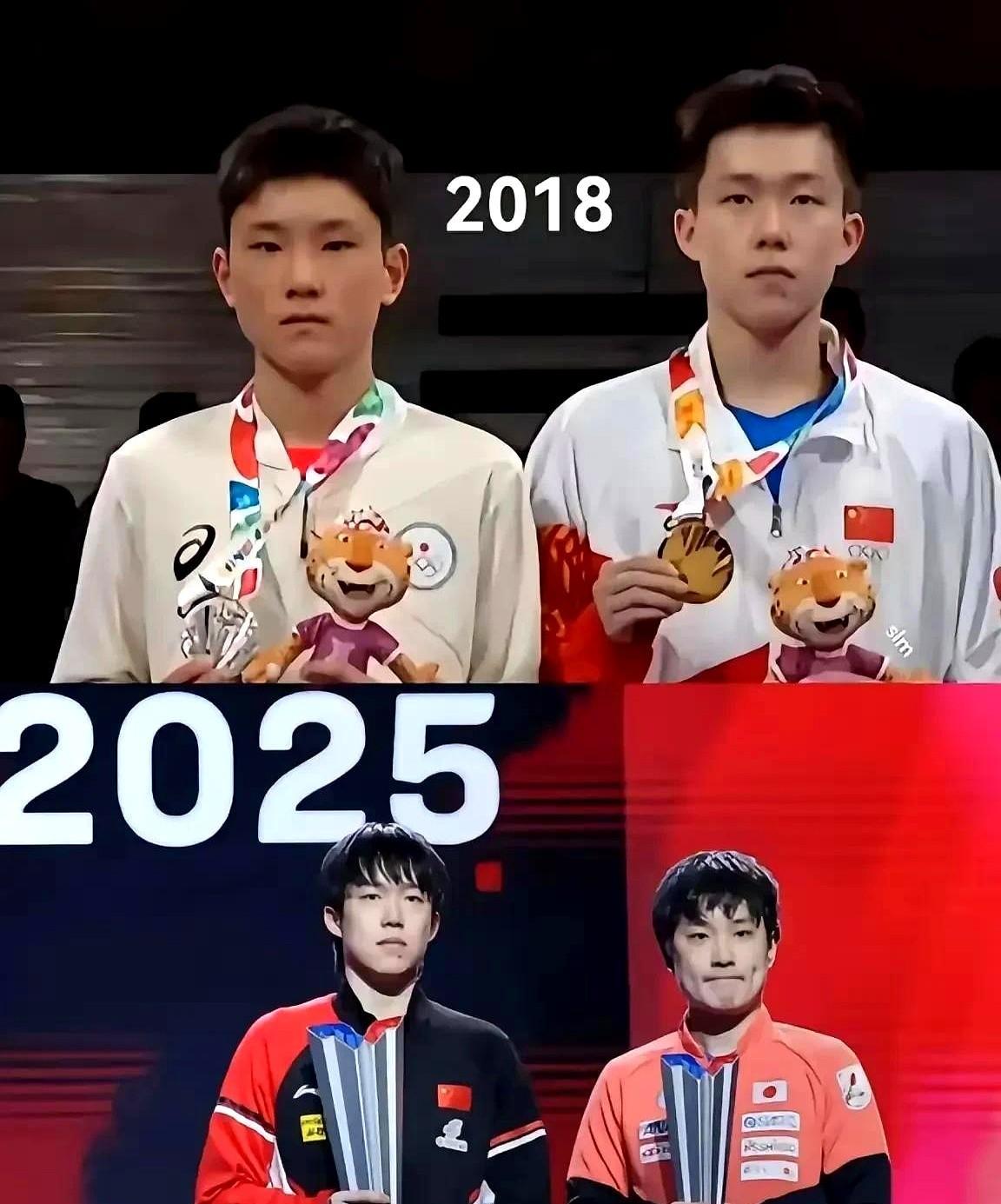 张本智和的嗓子，竟然是挑人喊的。
一碰到王楚钦，立马被手动静音。
每次看张本智和