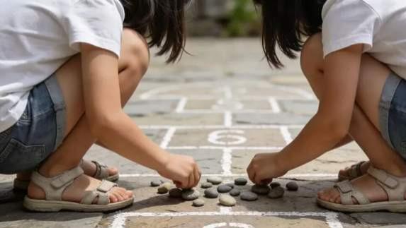 小时候吃完饭就找你玩，长大后，得等回娘家才能见一面