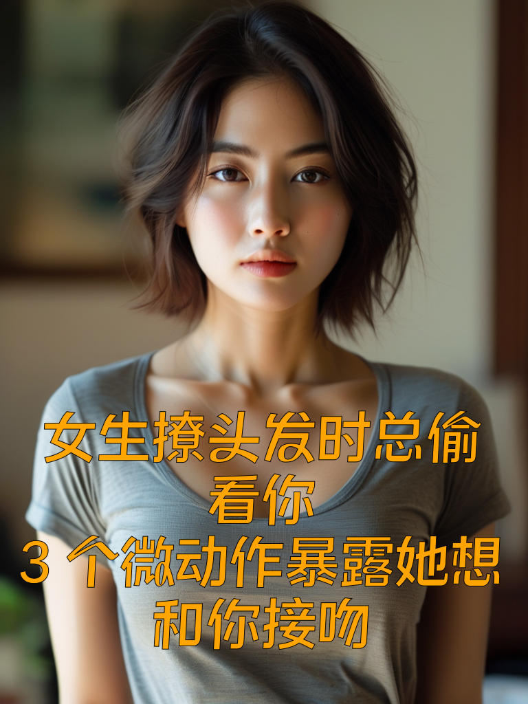 女生撩头发时总偷看你？3个微动作暴露她想和你接吻