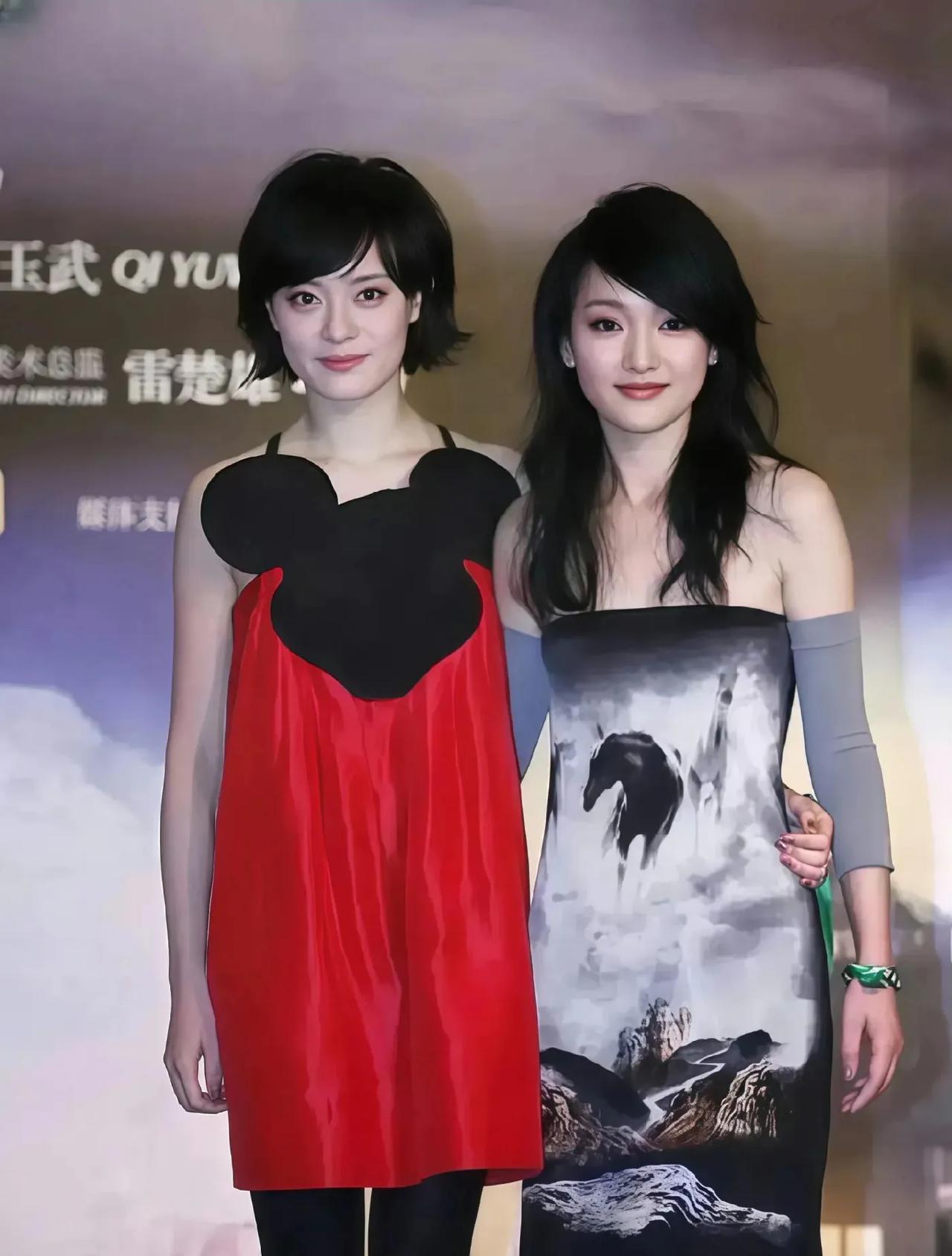 孙俪颜值被低估了吧？年轻时和周迅合照都没输，两人都是灵气挂的。#孙俪颜值# #孙