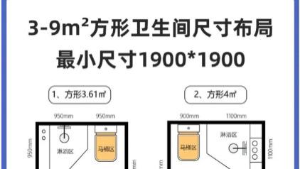 逆天！3㎡小卫生间竟塞下5大功能？这套尺寸布局法绝了！