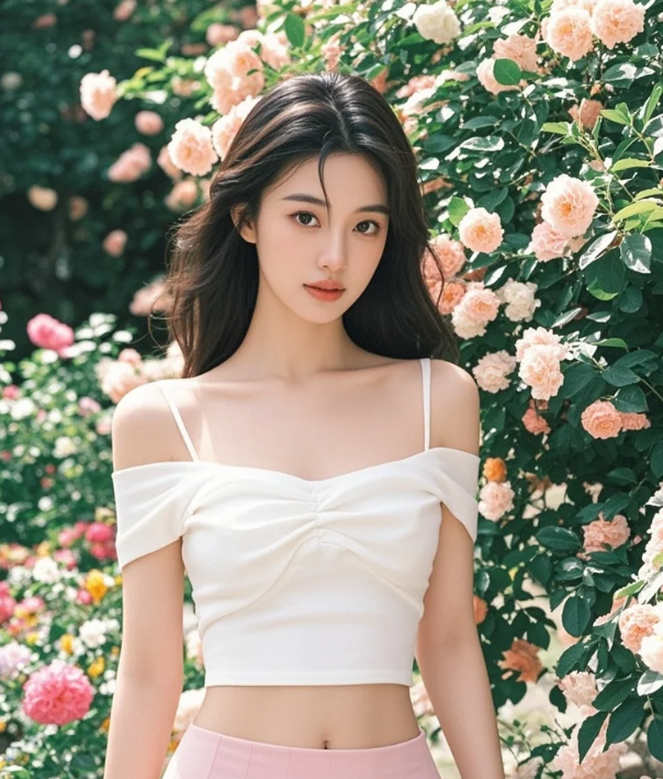 花雨中的她，是朦胧诗里的意象